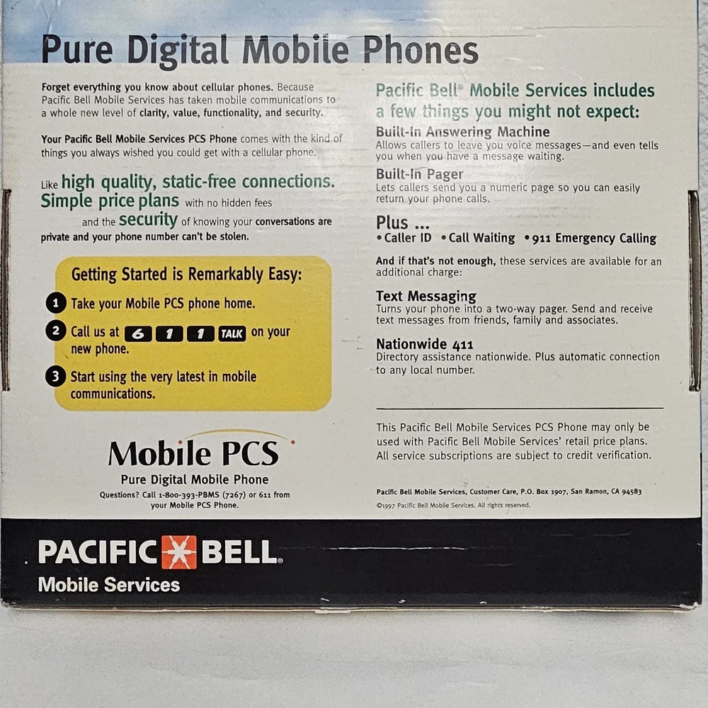Vintage Nokia Mobile PCS Phone - Black #183
